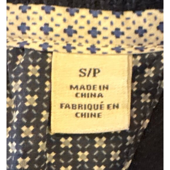 Robert Graham Luxurious Knit Mens Blue Half Zip Mock Neck Sweater Small #1526118 - Picture 4 of 5